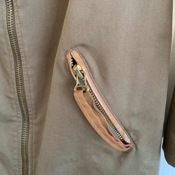 HÔTEL PARTICULIER BROWN ZIP UP 3/4 COAT - SZ SMALL - Picture 2 of 7